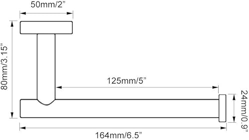 Miniatura 6 de GERZ Soporte de papel higiénico de baño SUS 304 acero inoxidable mate negro papel de seda soporte de pared