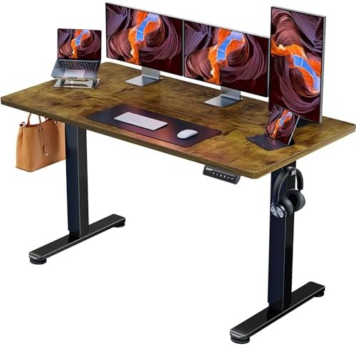 ErGear Escritorio Elevable Eléctrico, Mesa Ajustable en Altura 14...