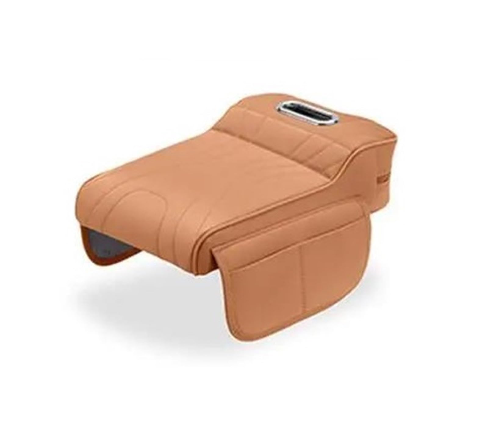 PIBMKVKHIK For Haval H9 2rd 2024 2025 Car Armrest Box Height Increase Pad Storage Bag Leather Protective Cover Armrest Organiser Tray(F)
