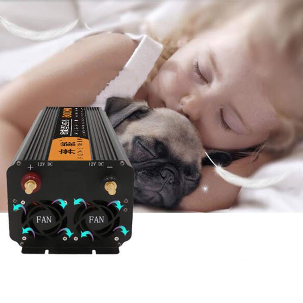 2600W 3200W 4000W 5000W 6000W Inverter di Potenza sinusoidale Pura Convertitore da Auto CC da 12V/24V a 230V 240V 1 con Porte e Prese USB [Classe di efficienza energetica A+++],24V-5000W