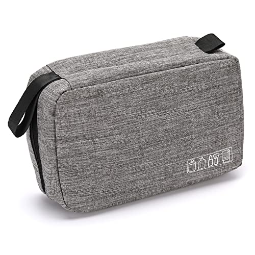 STRTT Sac à Linge Portable, Sacs de Rangement de Sacs de cosmétiques, Sacs de Culture Masculine et féminin pour Les Sacs culturels pour Les Voyages d'affaires pour Voyages d'affaires,Gris Cover