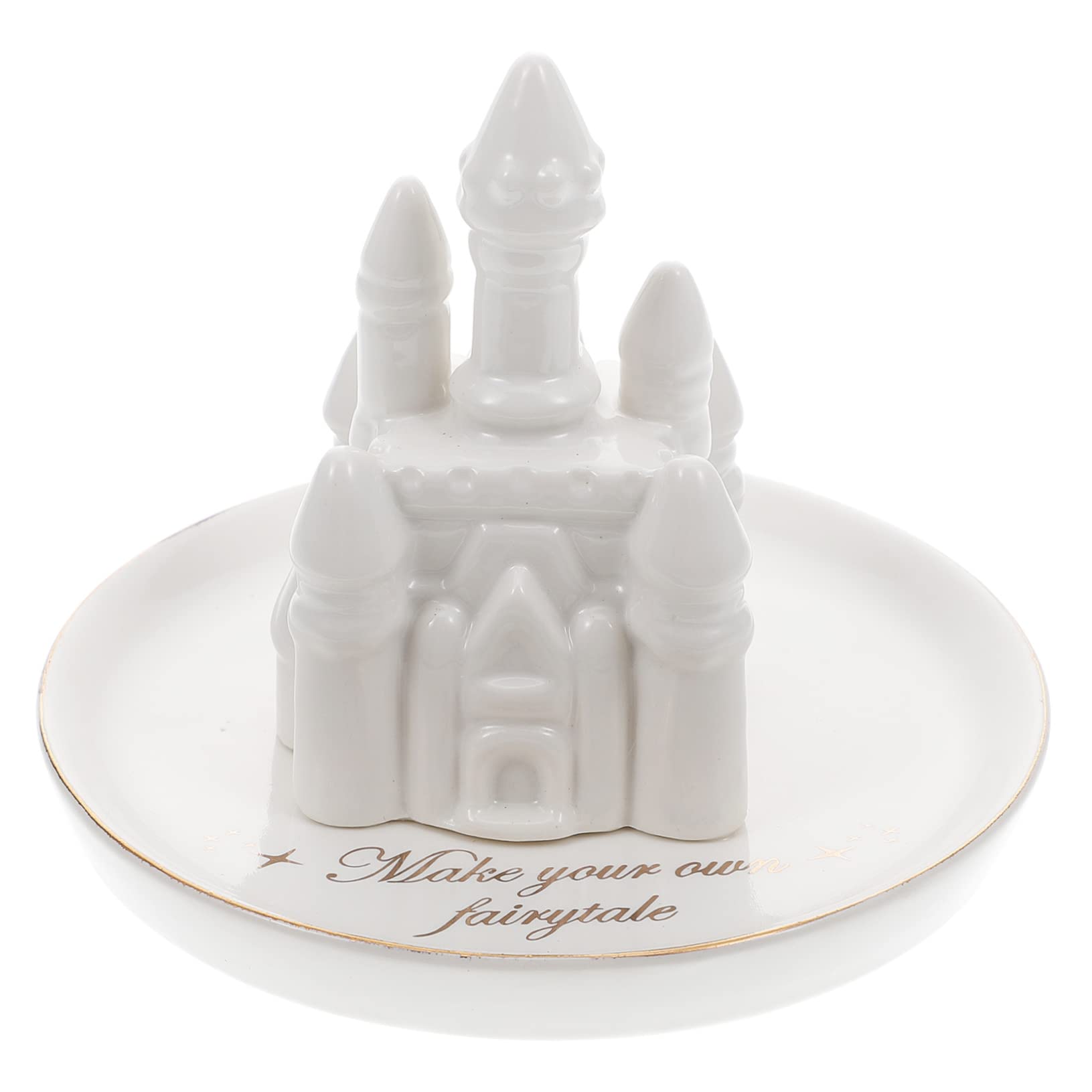 Plateau de rangement bijoux château pour bagues, boucles d'oreilles et colliers
