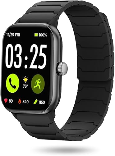 LYSANDRA Correa magnética compatible con Spade & Co Health Smartwatch 4, correa magnética fuerte deportiva de silicona para Spade Co Health