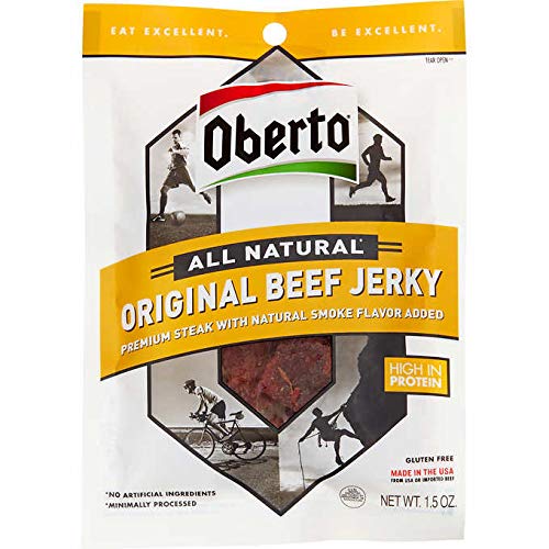 Oberto All Natural Beef Jerky, Original, 1.5 oz, 12 ct