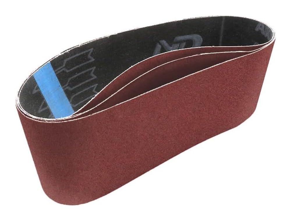 Herramienta de lijado, papel lija, rollo, 20 bandas abrasivas 533 x 76 mm, accesorios for amoladoras banda fino y grueso(P60)
