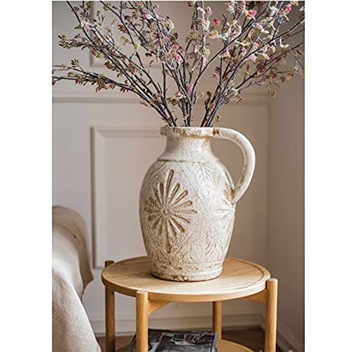 Vase en céramique blanche style retro rural pour sublimer vos fleurs - 5