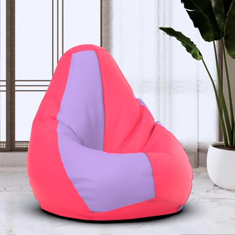 Bean Bag Chair Cover | Size: 3XL | Color: Lavender Pink | Without Beans | Premium Leatherette Cover (CMF 0477)-image-43