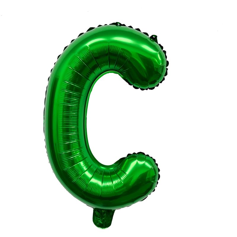 Ballon gonflable argenté lettre C de 40 cm pour remplissage à l'hélium