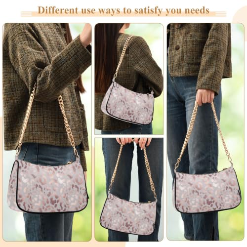 Image of Shoulder Bags for Women Animal Zebra Leopard Cheetah Tiger Print Hobo Tote Handbag Small Clutch Purse with Zipper Closure
