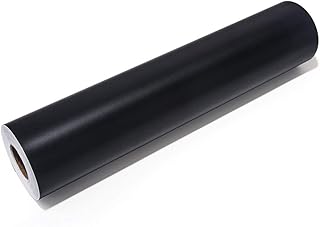 VINYL FROG Matte Craft Vinyl Black Permanent Adhesive Backed Vinyl for Craft Projects and Decoration 12' x12ft