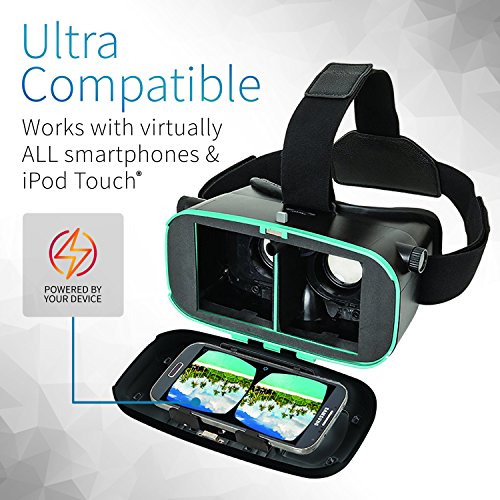 Utopia 360° Vr Headset | 3D Virtual Reality Headset For Vr Games, 3D Movies, And Vr Apps - Compatible With Iphone And Android Smartphones (2018 Virtual Reality Headset Model) #TOP1