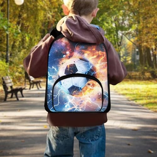 Soccer 12 Inch Mini Backpack for Girls Boys Elementary Primary School Students Bookbags Kids Toddler Preschool Kindergarten Schoolbags Daypacks2