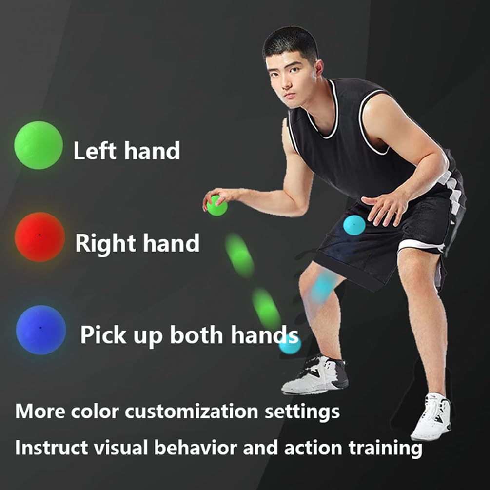 Luz De Entrenamiento De Reacción, Bola De Luces De Entrenamiento Inteligente, Bola De Reacción Inteligente, Bolas De Entrenamiento De Reacción De Control De Aplicación, Diámetro 7,5 Cm, Distancia