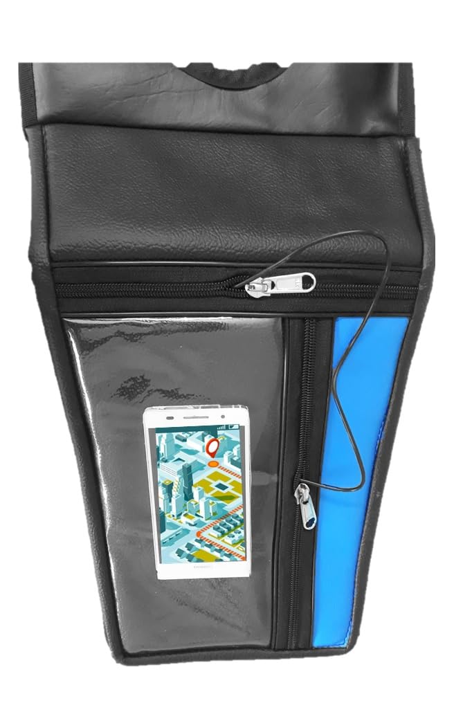 Tank Cover with Mobile Holder - [Thick Flop - Large Space] for Flame- | Black & Blue |