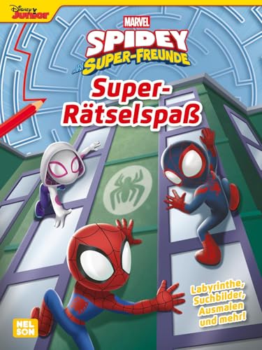 Marvel Spidey und seine Super-Freunde: Super-Rätselspaß: Labyrinthe, Suchbilder, Ausmalen und mehr! | Superhelden-Beschäftigungsbuch für Kinder ab 4 Jahren