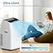 JustSmart 14,000 BTU Inverter Portable Air Conditioner with Hose, Dehumidifier, Heater, Smart Inverter Portable AC Units with Remote, LED Display, 24 Hrs Timer, 42dB, AC Unit Window Kit
