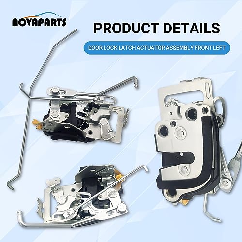 Image of NOVAPARTS 69320-04010 Front Right Manual Door Lock Latch for 1998-2004 Toyota Tacoma Base DLX Limited Pre Runner SR5 S-Runner w /o Power Door Lock