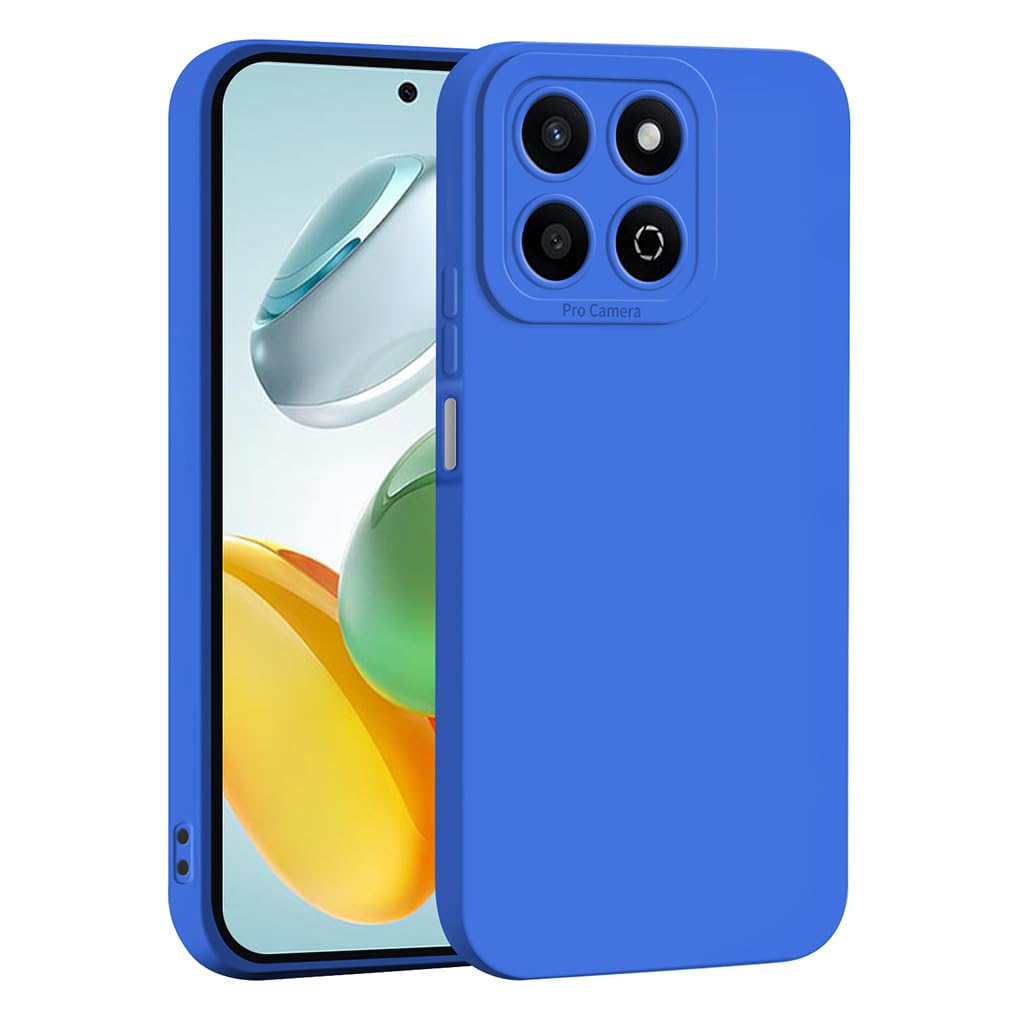 Coque Pour Honor 200 Smart / Honor X7c - Housse Etui Silicone Gel Carbone + Verre Trempe - BLEU FONCE - Htdmobiles