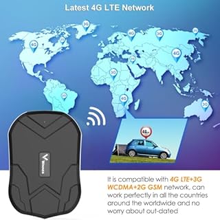 Winnes 4G Localizzatore GPS Tracker per auto Localizzatori GPS APP senza Abbonamento con Magnetico Antifurto Geo-fence Alarm per Auto/Moto/Camion,20000mAh 240 giorni di Standby,per iOS&Android