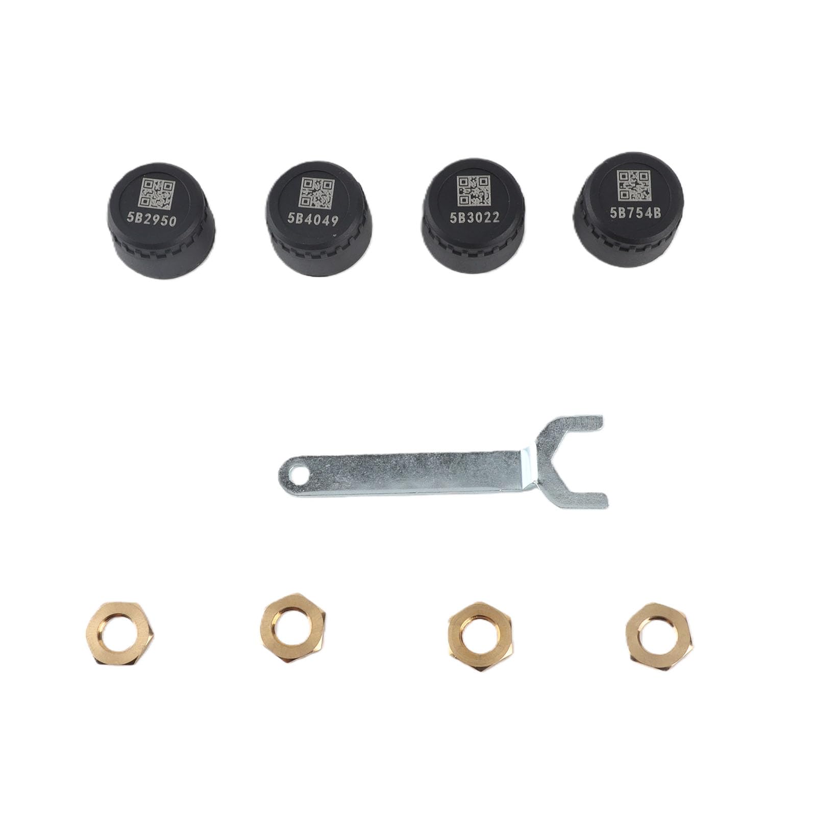 Reifendrucküberwachungssystem, Echtzeit-Temperatur-Druckanzeige 0-7 bar, Reifendruckkontrolle Metall ABS, for Auto Wohnmobil Anhänger LKW SUV