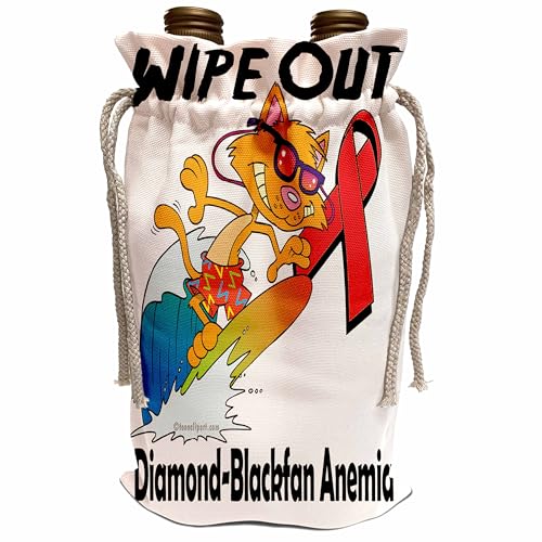 3dRose Wine Bag Wipe Out Diamond-Blackfan Anemia Ribbon