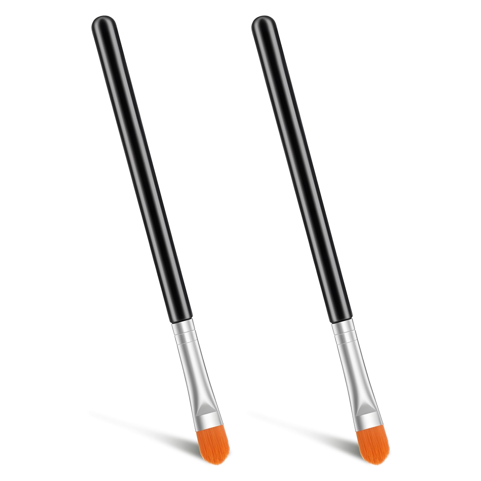 Pinceau plat anti-cernes, pinceau applicateur pour fard à paupières, pinceau applicateur pour estomper, pinceau contour du nez, outils professionnels pour appliquer la crème, petit pinceau de