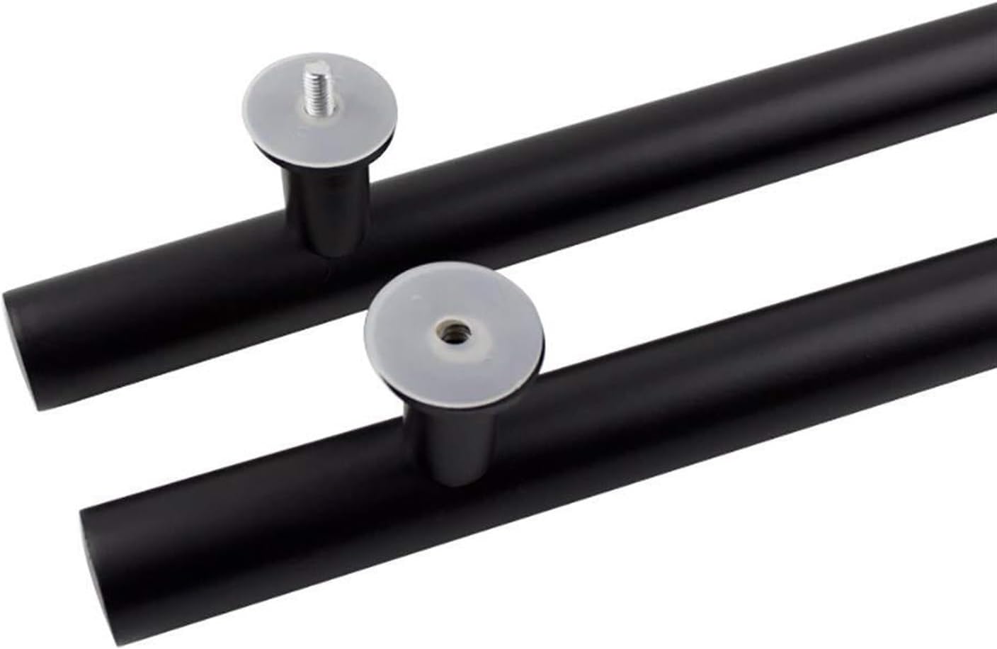 Home Office Stainless Steel Round Tube Glass Door Push-Pull Handrail Sliding Door Hardware-Matte Black,6 Sizes (Size : 1200x900x38mm)