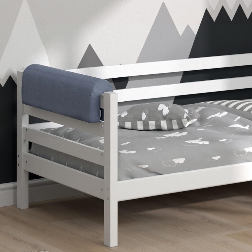 VitaliSpa Bettumrandung, Grau, 70 x 20 cm, für sicheren Rundumschutz am Kinderbett anpassbar