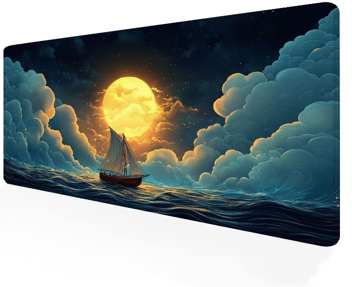 Tapis de souris XXL pour ordinateur et PC portable idéal pour décorer son bureau