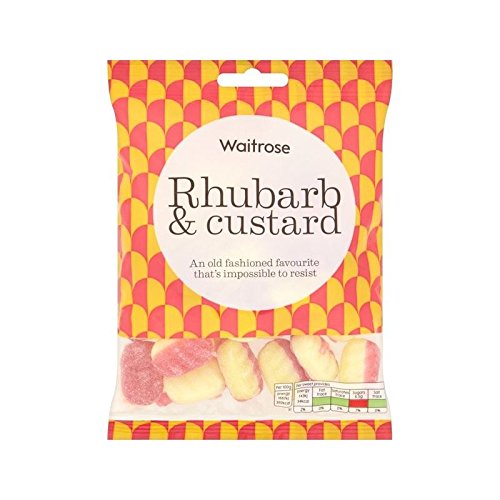 Rhubarb & Custard Waitrose 225g - Pack of 2
