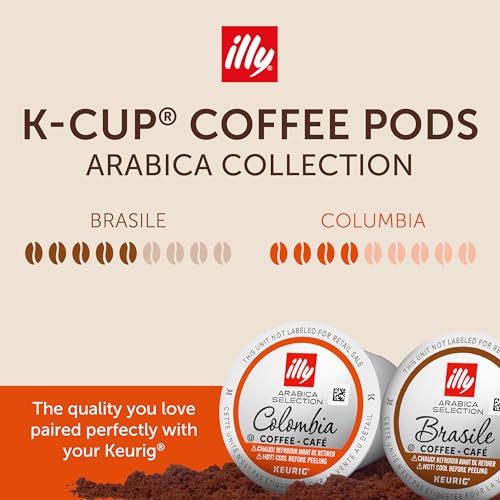 Image of illy Coffee K-Cup Pods Variety Pack, 10 Count, 6 Pack