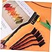 TOPPERFUN Industrial Nylon Wire Anti-Static Brush Set 5pcs 7-Inch Cleaning Tool for PCB Circuit Board 3 Row Bristle Brushes Black Plastic Handle