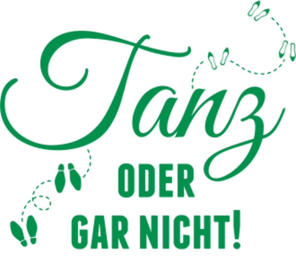 Aufkleber » Tanz oder gar nicht!, 220x30,8cm, Hellgrün • Wandtattoo / Wandaufkleber / Wandsticker / Wanddeko / Vinyl