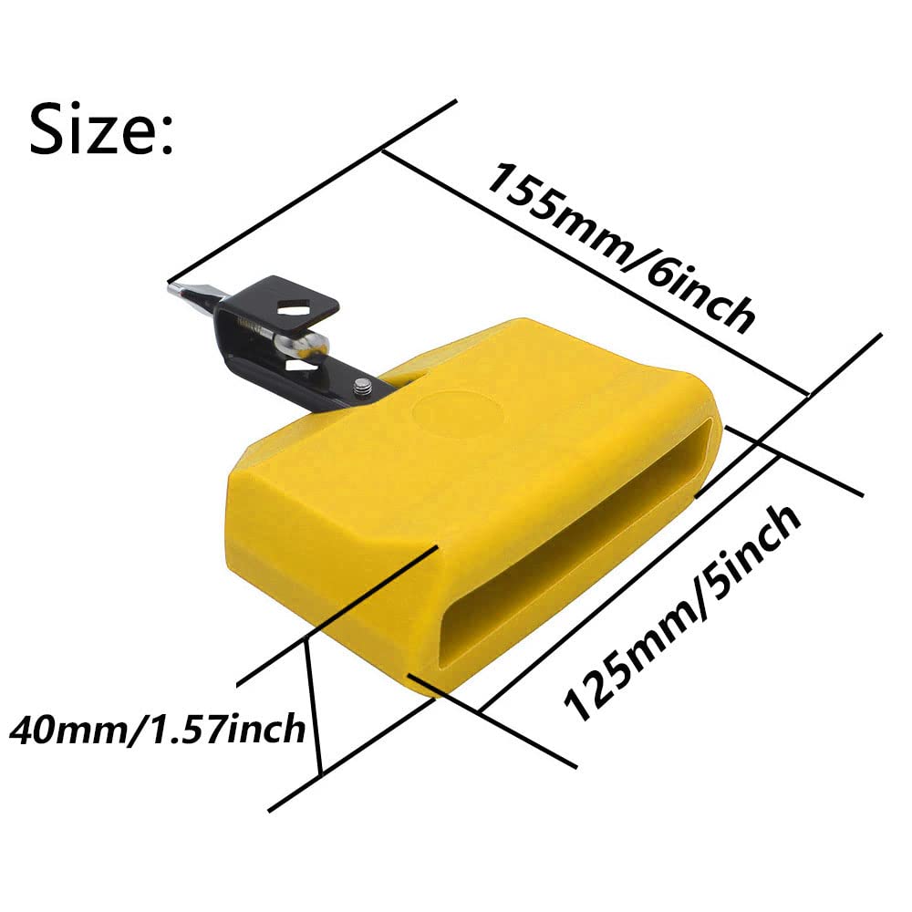 Instrument perkusyjny 12,7 cm (5") z motywem dżemowym (żółty)