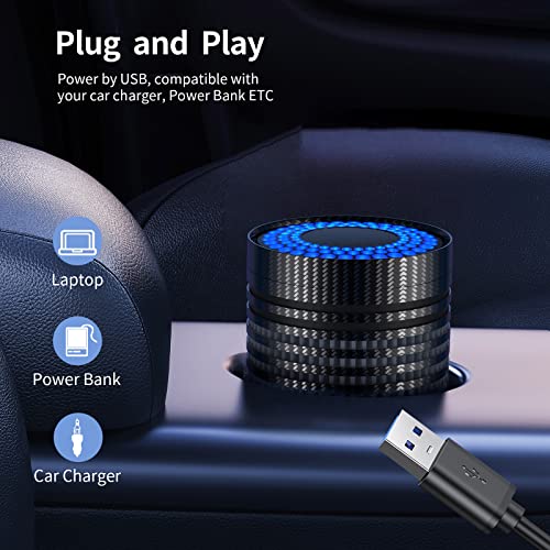 Car Air Purifier, Queenty Air Purifier For Car With H13 True Hepa Filter For Smoke, Dust, Mini Portable Air Purifier For Car Traveling, Quiet Personal Air Purifier For Office Use (Black) #TOP3