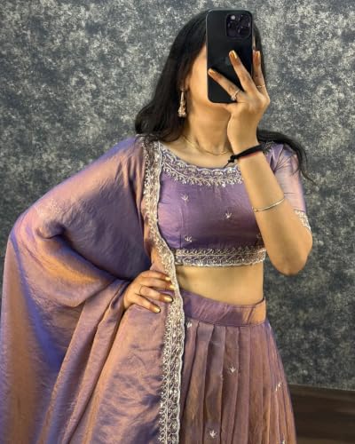Image of QUEDDY'S Semi Stitched Lehenga Choli for Festive Wedding Party
