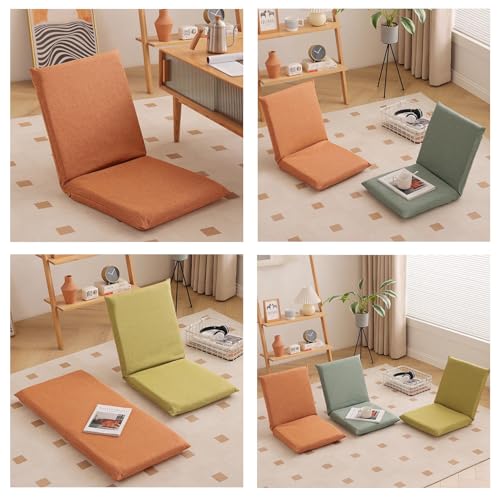 Chaise de sol réglable en taille L pour méditation et salon vert - 7