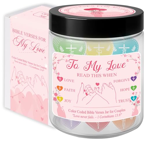 Faith Love Bible Verse Jar - Christian Valentine's Day Gifts