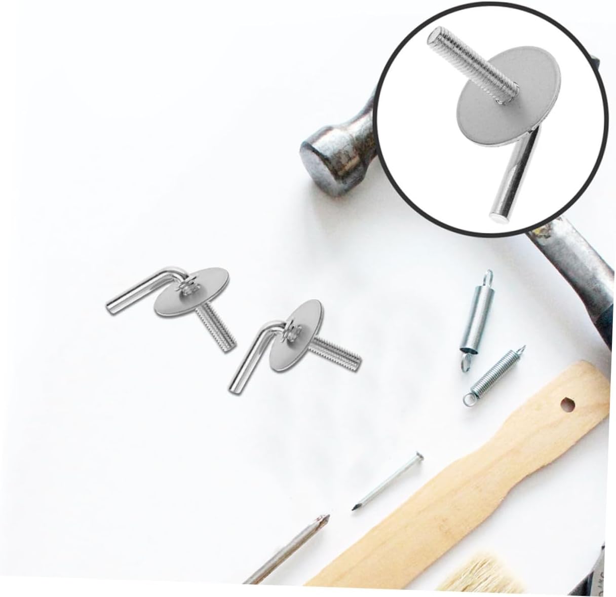 2pcs Fan Stand Screws Iron Bolts Fan Base Hardware Kit Pedestal Fasteners Floor Screw Set for Base Replacement