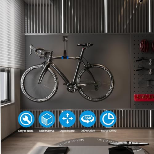 Image of Urban Deco Bike Repair Stand Bench Mount Bike Stand Wall Mounted Bike Work Stand Bicycles Maintenance Rack Bike Clamp for Road Mountain Bike,Road Bike