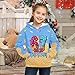 ZRBYWB Kids 67 Hoodie Sweatshirt Funny Fashion Ice Cream Graphic Long Sleeve Unisex 6 7 Shirts for Teen 67 Meme Hoodies 5-6 Years 01-Blue