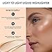 FOCALLURE Shimmer Liquid Highlighter, Smooth Cream Formula and Non-greasy Finish,Delivers a Natural Glow, Long Lasting Waterproof Illuminator Highlighter Face Enhancing Makeup,Miracle Focus