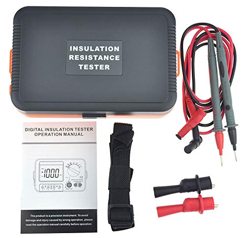 vc60b + testeur de résistance d'isolement numérique mégohmmètre multimètre dc 250/500 / 1000v ac 750v 0.1~2000mΩ