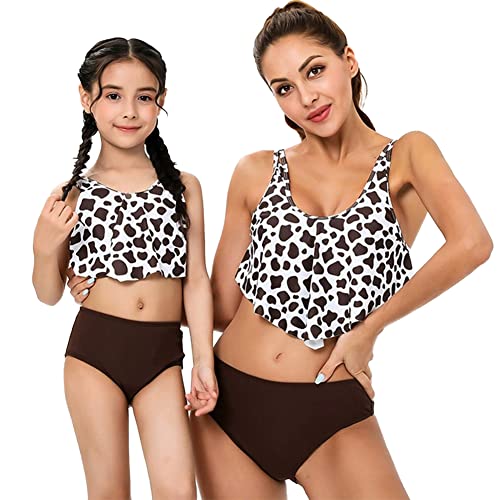 ODASDO Mommy and Me Swimwear Family Matching Swimsuit Women Girl One Piece Tow Pieces Bathing Suit3