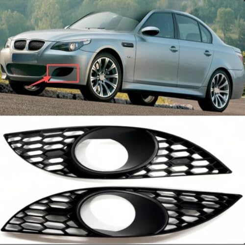 Coque de phare antibrouillard ABS pour pare-chocs avant BMW E60 Série 5
