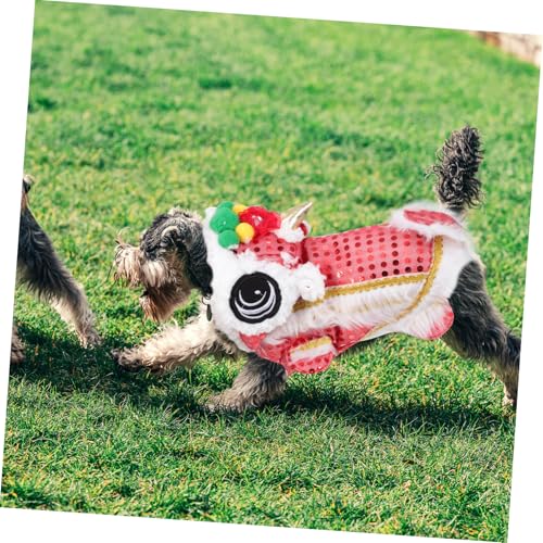 Disfraz para perro XL inspirado en león rojo miniatura 7