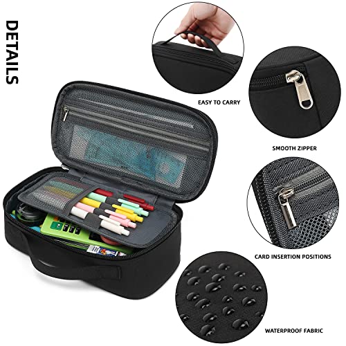 Xqxa Large Capacity Pencil Case Multi-Slot Pencil Pouch Durable Pencil Box Portable Makeup Bag With Handle For Office thumb #2