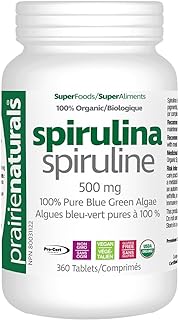 Prairie Naturals Organic spirulina tablets 360 Count