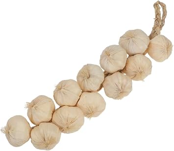 SpeedDa 2 Pack Artificial Garlic Strings for Kitchen Garden Indoor Home Office Decor