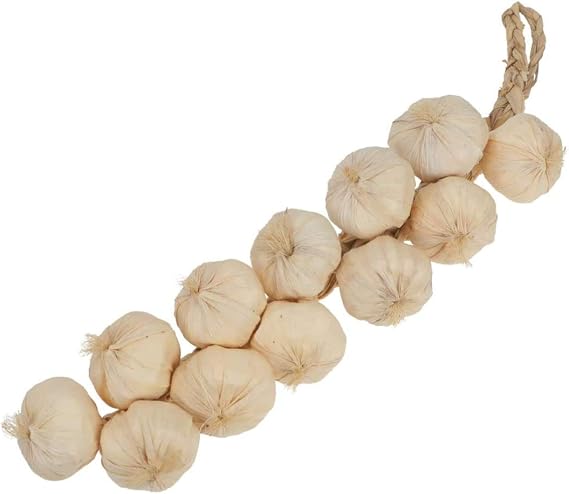 SpeedDa 2 Pack Artificial Garlic Strings for Kitchen Garden Indoor Home Office Decor